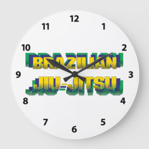 Reloj Redondo Grande Brasilen@o Jiu-Jitsu