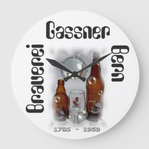 Reloj Redondo Grande Brauerei Gassner Bern / Brasserie Gassner Berne