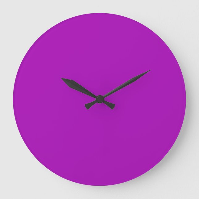 Reloj Redondo Grande Bright Purple (Anverso)