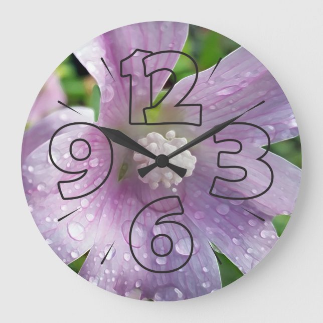 Reloj Redondo Grande Bright purple (Anverso)