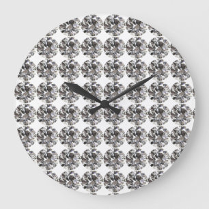 Reloj Redondo Grande Brillante Diamante Redondo