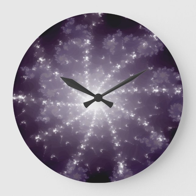 Reloj Redondo Grande Brillantes De Luz Blanca Luminosas Sin Números (Anverso)