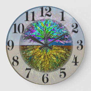 Reloj Redondo Grande Brillo de dentro