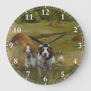 Reloj Redondo Grande Brittany Spaniel Clock