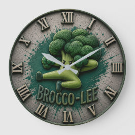 Reloj Redondo Grande Brocco Life Funny Broccoli Cute Vegetable Kitchen