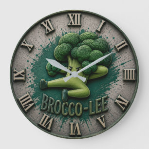 Reloj Redondo Grande Brocco Life Funny Broccoli Cute Vegetable Kitchen