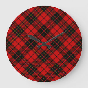 Reloj Redondo Grande Brodie tartan
