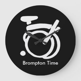Reloj Redondo Grande Brompton Black & White wall Clock