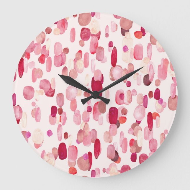 Reloj Redondo Grande bruja mágica, patrón inmaculado. (Anverso)