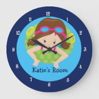 Brunette Swim Team Chicas Dormitorio Personalizado