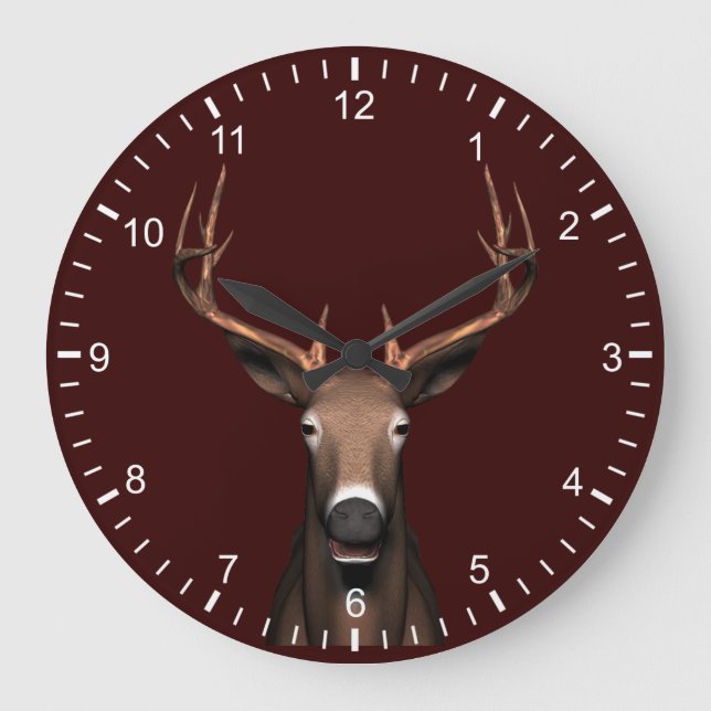 Reloj Redondo Grande Buck Head (Anverso)