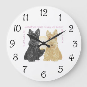 Reloj Redondo Grande Buenas noches en Escocia