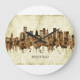 Reloj Redondo Grande Búfalo en Nueva York