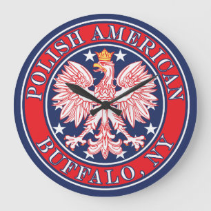 Reloj Redondo Grande Buffalo Nueva York Polaco
