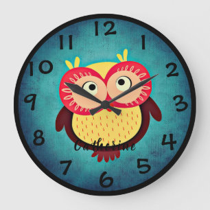 Reloj Redondo Grande Búho