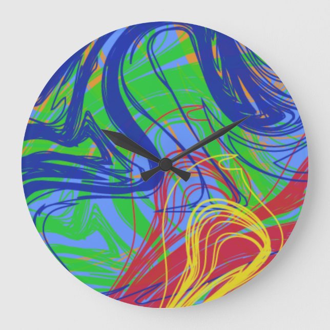 Reloj Redondo Grande Buntes Zifferblatt (Anverso)