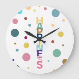 Reloj Redondo Grande burbuja de la felicidad