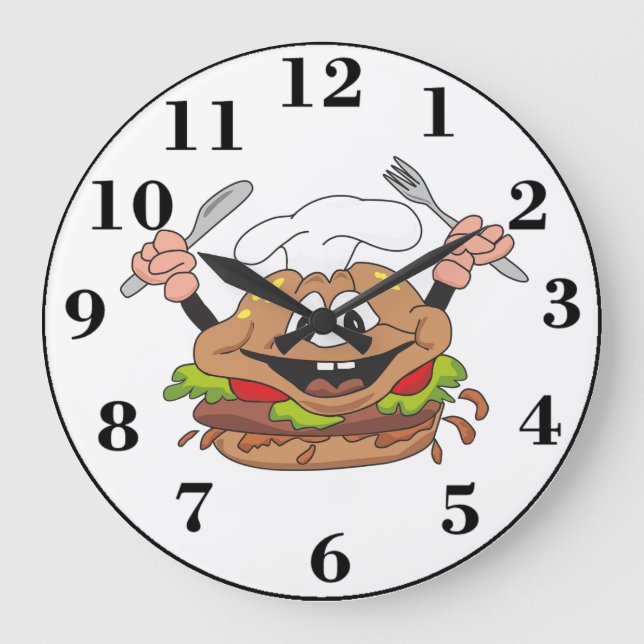 Reloj Redondo Grande Burger (Anverso)