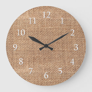 Reloj Redondo Grande Burlap