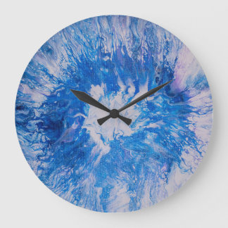 Reloj Redondo Grande Burst azul