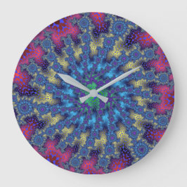 Reloj Redondo Grande Burst de Seafoam Rosa