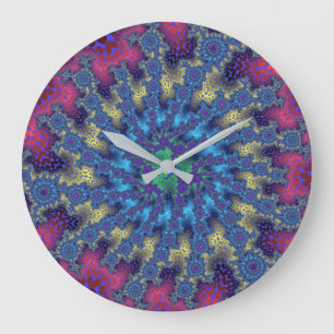 Reloj Redondo Grande Burst de Seafoam Rosa