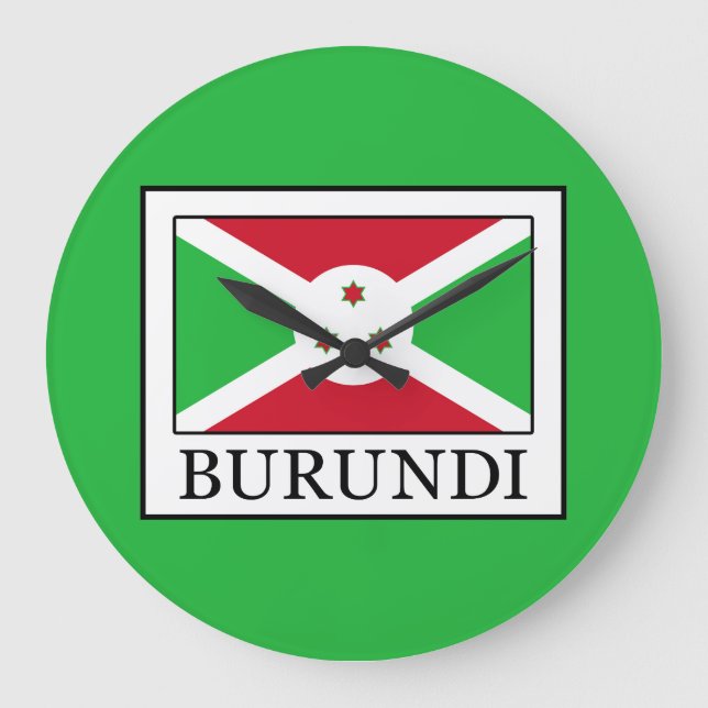 Reloj Redondo Grande Burundi (Anverso)