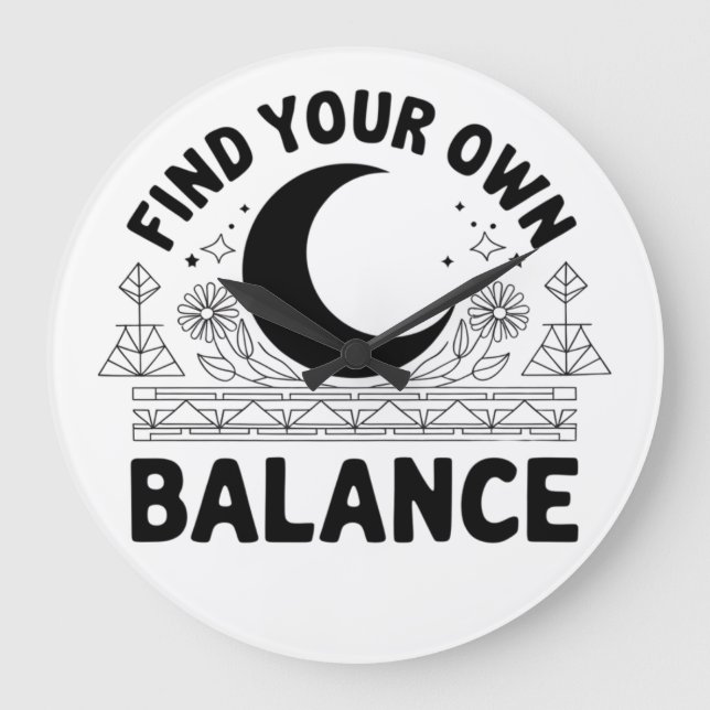 Reloj Redondo Grande Buscar su propio saldo (Anverso)