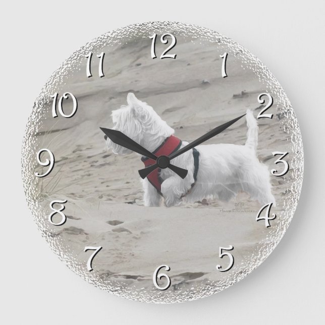 Reloj Redondo Grande Búsqueda en las dunas (Anverso)