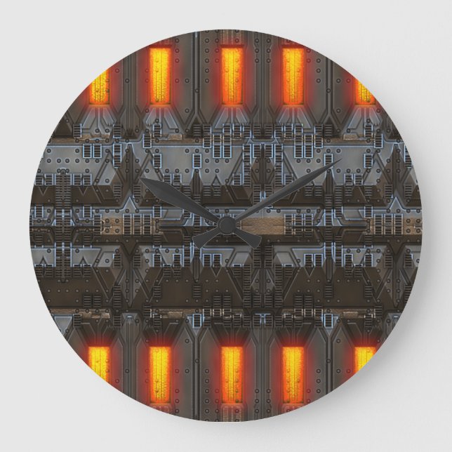 Reloj Redondo Grande C.C. Tec 10 Wall Clocks & Numeral Options (Anverso)