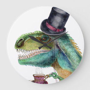 Reloj Redondo Grande Caballero victoriano Tyrannosaurus Rex