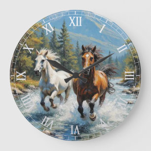 Reloj Redondo Grande Caballo