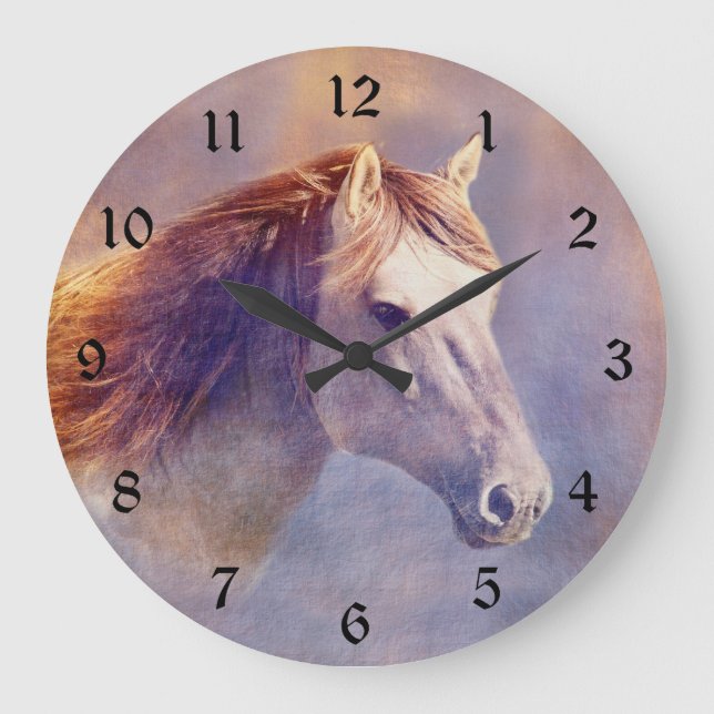 Reloj Redondo Grande Caballo (Anverso)