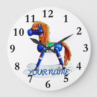 Reloj Redondo Grande Caballo aficionado con nombre