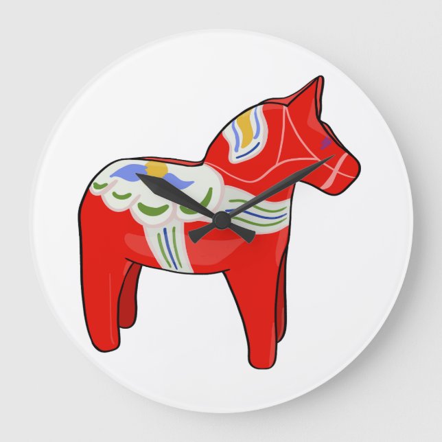 Reloj Redondo Grande Caballo dalecareño (Anverso)