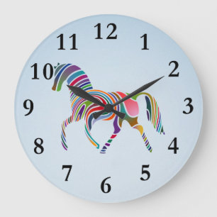 Reloj Redondo Grande caballo pintado