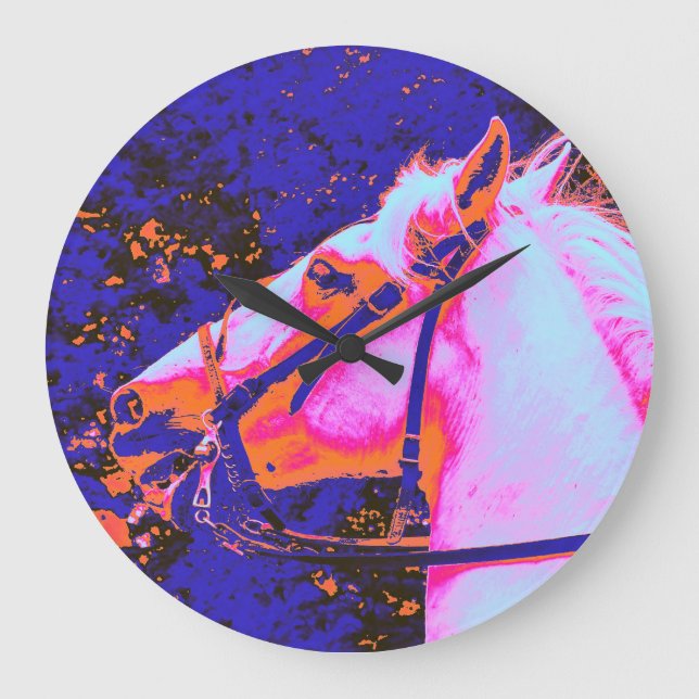 RELOJ REDONDO GRANDE CABALLOS (Anverso)