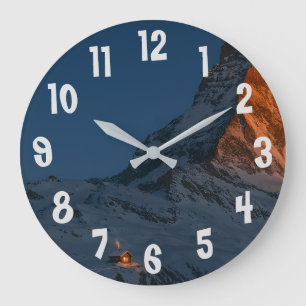 Reloj Redondo Grande Cabin de montaña