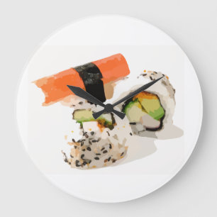 Reloj Redondo Grande Cables de pared SUSHI lover
