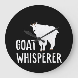 Reloj Redondo Grande Cabra Whisperer Funny Goat Farm Tshirt Mascota Goa