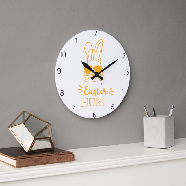 Reloj Redondo Grande cacería de Pascua (Oficina)