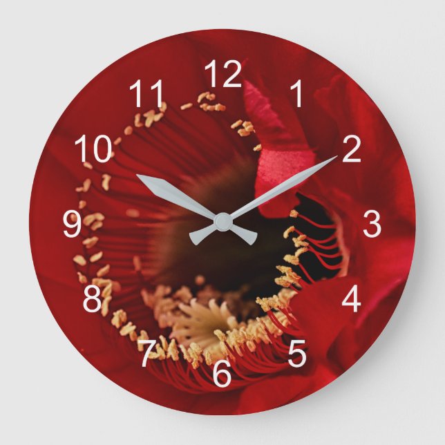 Reloj Redondo Grande Cactus de Firelight (Anverso)