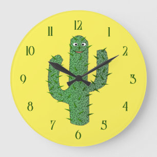 Reloj Redondo Grande Cactus Happy Day of the Dead