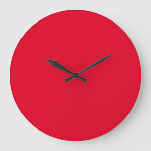 Reloj Redondo Grande Cadmio Rojo Fashiable Colorful