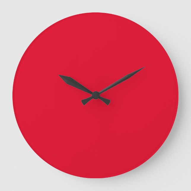 Reloj Redondo Grande Cadmio Rojo Fashiable Colorful (Anverso)