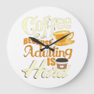 Reloj Redondo Grande Café