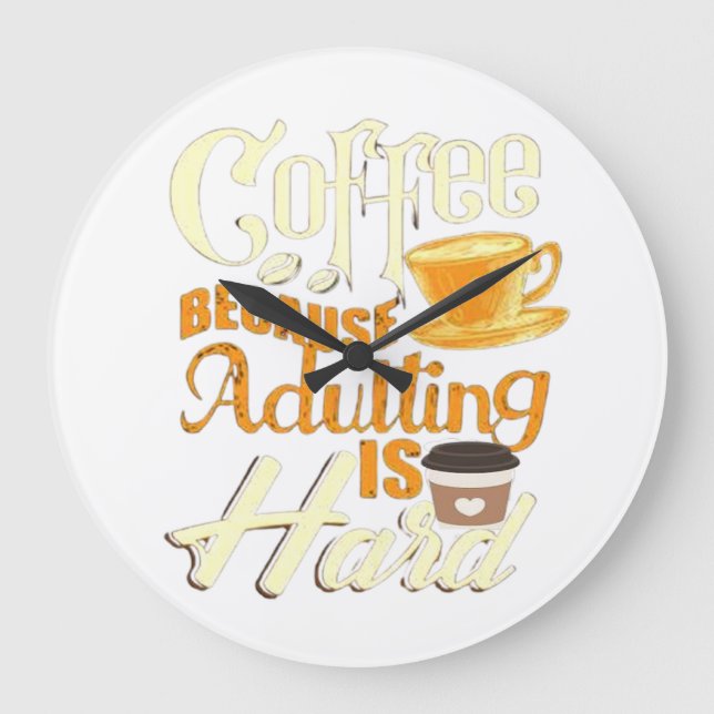 Reloj Redondo Grande Café (Anverso)