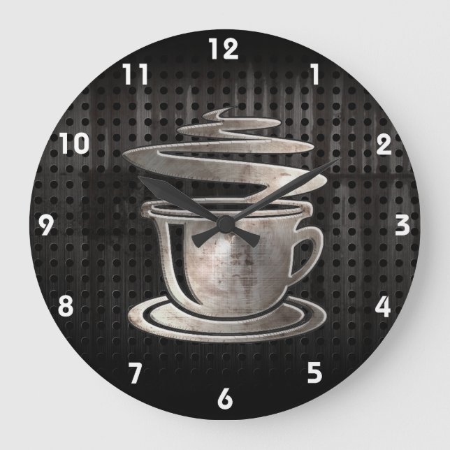 Reloj Redondo Grande Café caliente; Guay (Anverso)