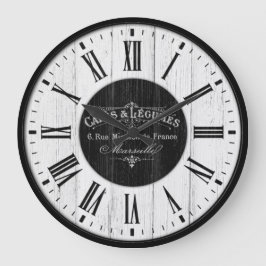 Reloj Redondo Grande Café francés clásico retro