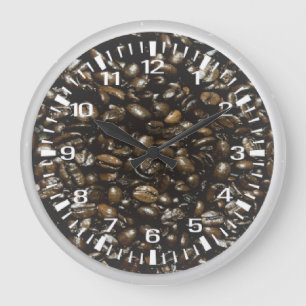 Reloj Redondo Grande Café frijol